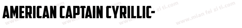 American Captain Cyrillic字体转换